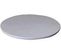 Yikko Tablecloth rotondo non slip - 120 cm lavabile in poliestere impermeabile per la casa, le feste, la cena delle vacanze, il ristorante (grigio, 120 cm)