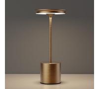 YIKUI Lampada da tavolo senza fili, LED 3 temperatura di colore, dimmerabile, per esterni, campeggio, IP54, impermeabile, lampada da tavolo, 6000 mAh, batteria per camera da letto, ristorante (titanio