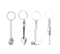 Yilceemy 4 Pezzi di Mini Portachiavi Regolabili, Portachiavi a Pala, Portachiavi con Chiave Inglese, Possono Essere Incisi al Laser, Possono Essere Usati Come Decorazioni e Regali per lo Zaino