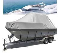 YILEFU Copertura Impermeabile per Barche,Telo Copri Barca Forte Tessuto Oxford 600D Telo Copri Barca Adatto A Scafo A V,Tri-Scafo,Barca da Sci da Pesca,25-27FT