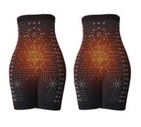 YileiOvo Pantaloncini modellanti per il drenaggio linfatico agli ioni negativi, pantaloncini modellanti in fibra di seta di ghiaccio per riparare la pancia e modellare il corpo a vita alta, slip