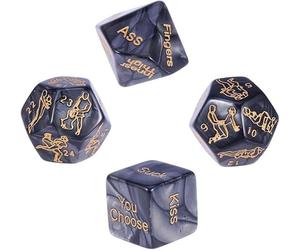 yilemeiyile dadi š-é-xy Divertenti: 4 dadi š-é-xy Games Verdi, Giocattoli Di Decompressione, Accessori Per Feste, Giochi Luminosi, Umorismo, Giocattoli, Regali Per Uomini E Donne 6X7J2F8