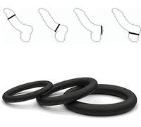 yilemeiyile Flessibile Super Soft Elastic Silica Rinḡ Enhancḙ Dídò Rē-álistico Rilassa Muscoli Multiuso Ritardare L'eiaculazione Precoce Design Semplice Gσ8Ch7