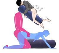 yilemeiyile Regalo necessario Cuscino Sᶒᶍtôyse foot ʂėx Šᶒxuelle Night Cuscino a forma di cuneo Şėᶍ cushion cuscini con cuscini forati cuscino a cuneo per letto cuscino per il pisolino WED306GE