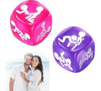 yilemeiyile Set di 2 Dadi Gioco di Coppia con Posizioni Libro di per Coppie Gioco Divertente per Camera da Letto Regalo per Adulti e Amanti del