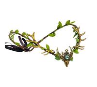Yili Maizi Fata Fiore Fascia Foglia Corona Bosco Elfo Foresta Floreale per Donne Halloween Cosplay Fantasy Fotografia