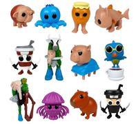 YiLianDa Figurine Brainrot, Set di 12 Italian Brainrot Figurine - Tung Tung Tung Sahur, Brr Brr Patapim, Tralalero Tralala, Bombardino Crocodilo - Brainrot Toys per Collezione, Regalo, Ufficio
