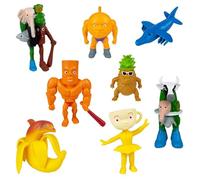 YiLianDa Figurine Brainrot, Set di 8 Italian Brainrot Figurine - Tung Tung Tung Sahur, Brr Brr Patapim, Tralalero Tralala, Bombardino Crocodilo - Brainrot Toys per Collezione, Regalo, Ufficio