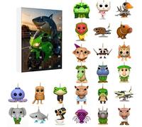 YiLianDa Tung Tung Tung Sahur Calendario dell'Avvento - 24 Giorni con Mini Figurine Brainrot | Giocattoli Collezionabili, Decorazioni Natalizie e Idee Regalo Originali