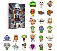 YiLianDa Tung Tung Tung Sahur Calendario dell'Avvento - 24 Giorni con Mini Figurine Brainrot | Giocattoli Collezionabili, Decorazioni Natalizie e Idee Regalo Originali