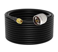 YILIANDUO 15M/49,21ft N Maschio a SMA Maschio RG58 Cavo Coassiale Antenna Wifi a Bassa Perdita Jumper Pigtail Da 50 Ohm per 3G/4G/LTE/Ham/GPS/RF Antenna FPV Antenna Wifi Router