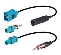 YILIANDUO Adattatore per Antenna Autoradio Kit 15cm Fakra Z Maschio/Femmina a DIN + Adattatore Radio per Audio HD Multimediale CD Ricevitore