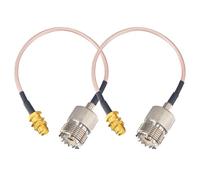 YILIANDUO Cavo coassiale RF SMA femmina a UHF SO239 femmina RG316 15 cm, adatto per analizzatore di antenna, antenna portatile di base e radio CB, misuratore SWR, radio Baofeng (2 pezzi)