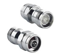 YILIANDUO Connettore Mini DIN 4.3/10 Coassiale 4.3-10 Mini DIN Femmina a N Maschio Connettore adattatore RF dritto con PIM basso 163dBc (2 pezzi)