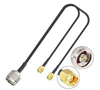 YILIANDUO Doppio SMA Sdoppiatore Splitter Cavo N maschio a doppio SMA maschio 30 cm Cavo antenna RG174 per router industriale 4G LTE Router DTV 4G WiFi 4G Mobile Hotspot Ripetitore cellulare Sistema