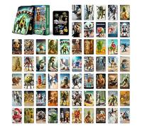Yiliastore Album Skifidol Italian Brainrot - Set da 60 carte da collezione e 32 adesivi, gioco di carte psichedelico con personaggi unici, regalo perfetto per bambini, ragazzi, feste e party