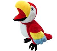 Yililay Burattini a Mano Pappagallo con Bocca Mobile, Peluche Interattivo per Uccelli di Peluche per Giochi di Ruolo Spettacoli Teatrali Racconti di Natale Compleanno