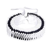 Yilingjc Collana regolabile elisabettiana nera con volant finto collare collana girocollo e polsini set per le donne Steampunk Neck Ruff