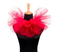 Yilingjc Collare elisabettiano con volant vittoriano, in tulle, per feste di Halloween ed eventi cosplay, per feste in maschera