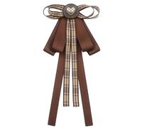 Yilingjc Spilla vintage marrone con papillon per donna e ragazza