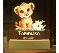 YiLingYiJiu Luce Notturna Bambini Personalizzata Fai da Te,Lampada Personalizzata con Nome,Lampada 3D Regalo per Bambina,Ragazzo,Neonata (colorato)