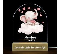 YiLingYiJiu Luce Notturna Bambini Personalizzata,Lampada Personalizzata con Nome,Lampada per Camera Personalizzata-Regalo Compleanni Personalizzato per Bambina,Neonata,Bambino (Design-8)