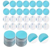 YiliYa 120 pcs Placche Metalliche Adesive, calamita per cellulare auto potente, placche metalliche adesive per cellulare, Piastra Metallo con Adesivo 3M tonde Argento（3cm x 0.3mm）
