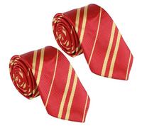 YiliYa 2 PCS Mago Costume Cravatta,Grifondoro Cravatta Cosplay Mago Magico Accessori per Costumi da Mago per Halloween Tema Festa Bambino Adulto