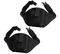 YiliYa Cintura per Microfono Regolabile,Nero Borsa da Cintura per Microfono | in Neoprene Micro Cintura di Microfono per Istruttori Fitness Ballo e Yoga Supporto per Microfono da Corsa e Sport