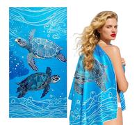 YiliYa Telo Mare Microfibra 150 × 70 cm Asciugamano da Spiaggia in Microfibra Asciugatura Rapida Telo Mare Antisabbia per Fitness Yoga Viaggi Nuoto Campeggio