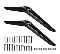 YiLUXmyyxgs 2 supporti universali per TV, piedini da 20 a 65 pollici, gambe di supporto piatti, set viti (nero)