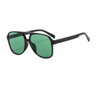 YILWPV 1 paio di occhiali da sole pilota classici oversize donna e uomo, vintage, con doppio ponte grandi lenti per Donna(Color7)