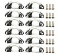 YILWPV 12 pezzi Pomelli for mobili da cucina retrò, maniglie for cassetti e ante, antiche in ferro battuto Per Mobili(Color 7)