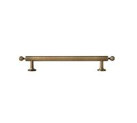 YILWPV 2 Pcs Solid Antique Brass Handle Kitchen Cabinet Pull Wardrobe Drawer Knob Furniture Dresser Handles(160mm)