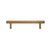 YILWPV 2 Pcs Solid Cabinet Knob Antique Brass T-bar Wardrobe Drawer Door Handle Pull(Copper,L)