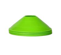 YILWPV 20 Pezzi di Attrezzatura for l'allenamento Calcio Colorata, Supporto in plastica Ispessita, marcatore, Cono for l'agilità del Disco for Lo Sport per Calcio Atletica(Green)