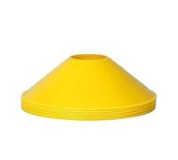 YILWPV 20 Pezzi di cartelli for Allenamento Calcio, Resistenti alla Pressione, Coni, Dischi marcatori, Secchio, Accessori Sportivi for Basket e all'aperto per Calcio Atletica(Yellow)