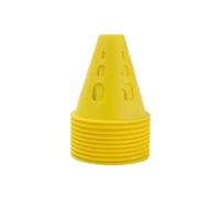 YILWPV 20 Pezzi di Coni Cavi Antivento for Pattinaggio a rotelle, Pali for Calcio, Sport, Ostacoli, Angoli, for, Allenamento, Strada per Calcio Atletica(Yellow)
