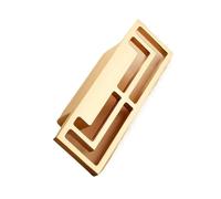 YILWPV 4 Pcs Cabinet Handles Furniture Handle Solid Brass Bookcase Drawer Pulls Knobs Hardware(Gold 32mm)