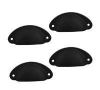 YILWPV 4 pezzi di accessori for maniglie for cassetti, a conchiglia semicircolari retrò, lamiere latta, decorazioni for la casa antiche Per Mobili(Color 5)