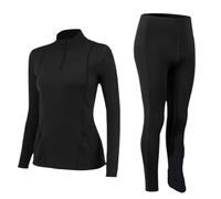 YILWPV Abbigliamento Invernale da Donna Set Intimo Termico Mutande Lunghe Abito Caldo Casa Pigiama A Tunica Manica Lunga Lingerie Termica