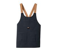 YILWPV Grembiuli da lavoro in tela, grembiule impermeabile, due pezzi, larghi, for la casa, tinta unita Per Utensili(Black)