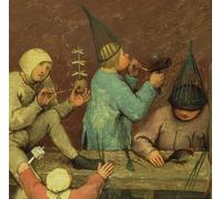 YIMACBJXX Arte Della Tela Quadri Modemi Detalle de la sección de la mano izquierda que muestra a los niños haciendo juguetes por Pieter Bruegel the Elder per Decorazioni per la Casa 60x90cm