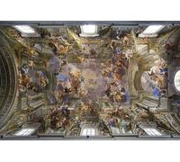 YIMACBJXX Dipinti Famosi Arte Della Tela Quadri Modemi Bóveda de la Iglesia de San Ignacio de Loyola Inby Andrea Pozzo per Decorazioni per la Casa 60x90cm
