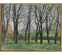 YIMACBJXX Dipinti Famosi Arte Della Tela Quadri Modemi Castaños en De Bouffan de Paul Cézanne per Decorazioni per la Casa 60x90cm
