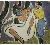 YIMACBJXX Dipinti Famosi Arte Della Tela Quadri Modemi Catedral de Frankfurt de Ernst Ludwig Kirchner per Decorazioni per la Casa 60x90cm