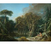 YIMACBJXX Dipinti Famosi Arte Della Tela Quadri Modemi el bosque de François Boucher per Decorazioni per la Casa 60x90cm