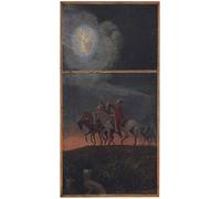 YIMACBJXX Dipinti Famosi Arte Della Tela Quadri Modemi I Tre Saggi Hans Thoma per Decorazioni per la Casa 60x90cm
