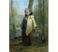 YIMACBJXX Dipinti Famosi Arte Della Tela Quadri Modemi la pastora tejedora de Jean francois per Decorazioni per la Casa 60x90cm