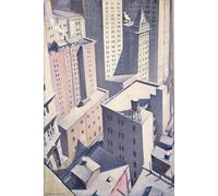 YIMACBJXX Dipinti Famosi Arte Della Tela Quadri Modemi Mirando hacia abajo en el centro por Christopher Richard Wynne Nevinson per Decorazioni per la Casa 60x90cm